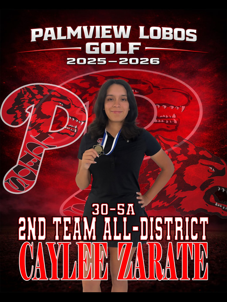 Palmview. Lobos Golf - 2nd Team All-District