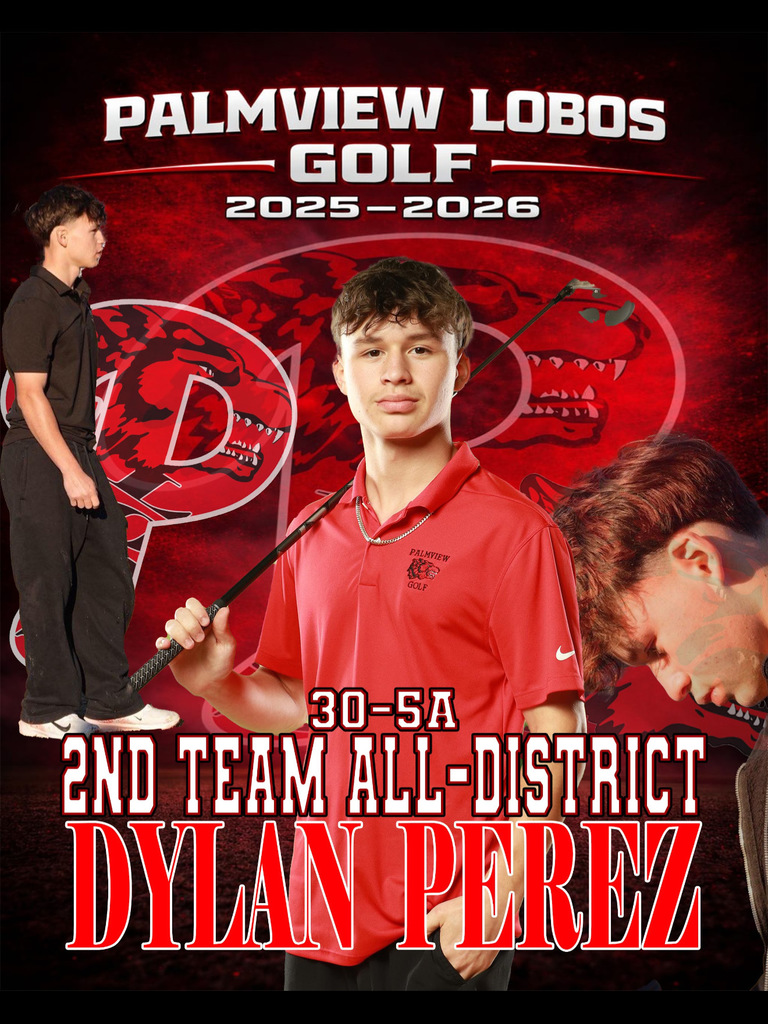 Palmview. Lobos Golf - 2nd Team All-District