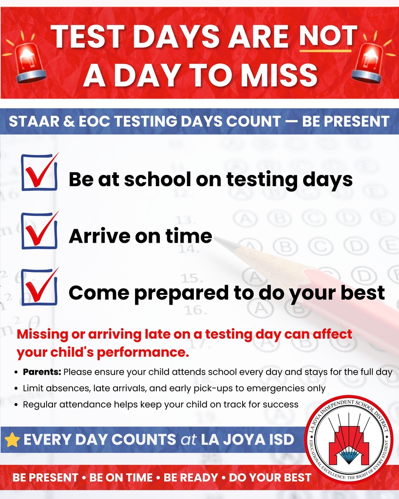 STAAR Testing Be Present