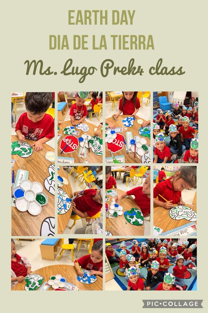 students working on earth day activity 