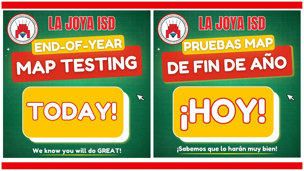 End-of-Year MAP Testing today