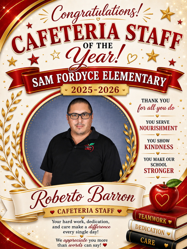 Cafeteria Staff of the YEar
