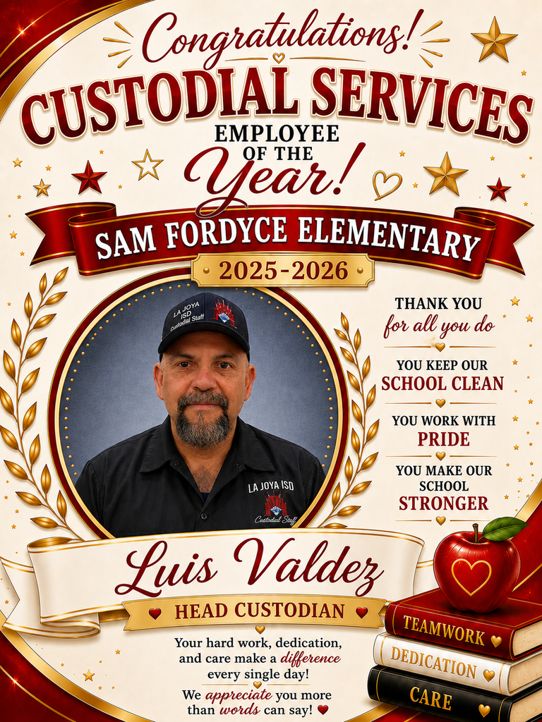 Custodial Services Employee of the Year