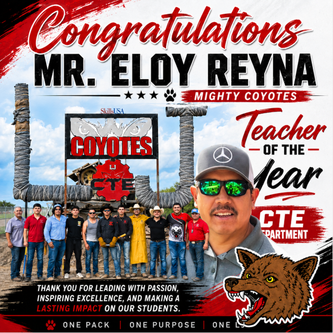 Campus Teacher of the Year (Mr. Reyna) 