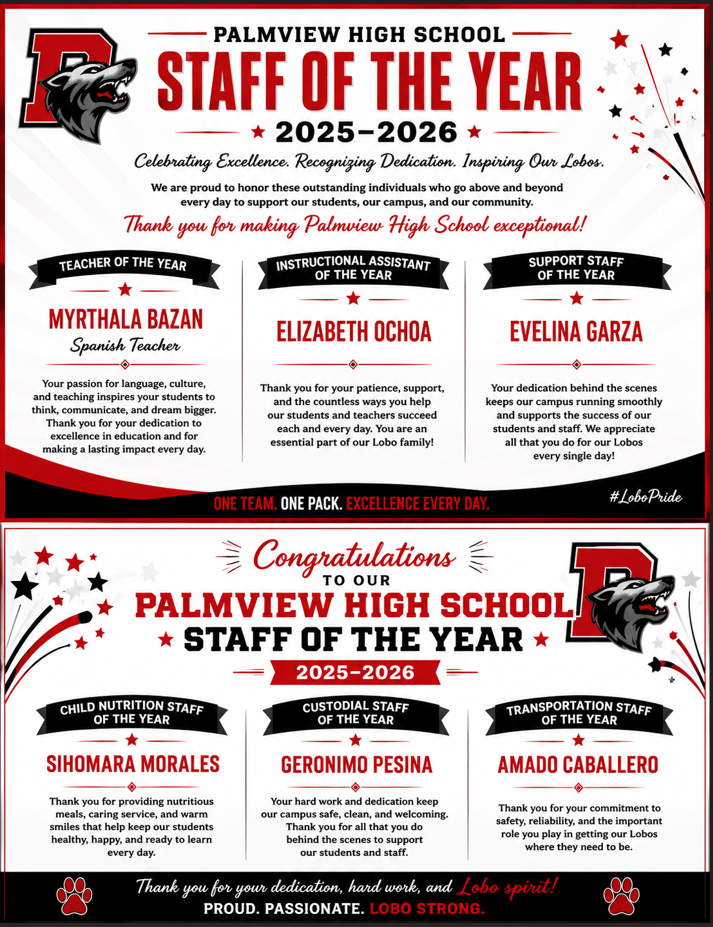 2025-2026 Staff of the Year!