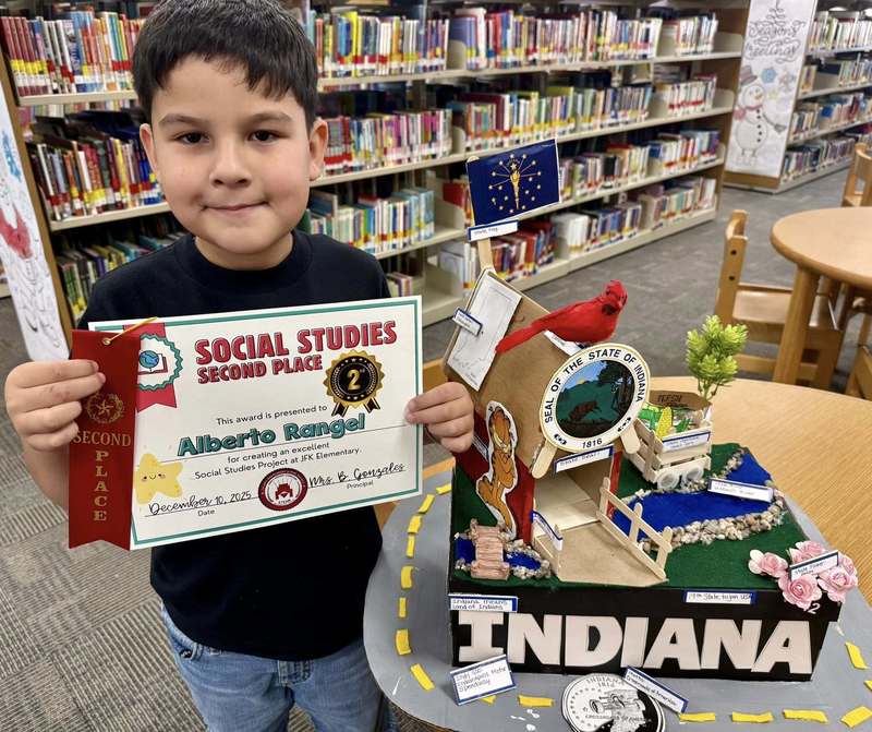 Boy with certificate