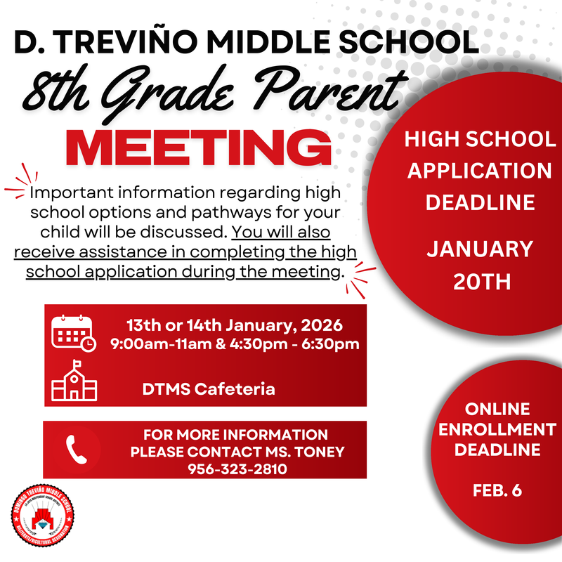 8th grade parent meeting about high school