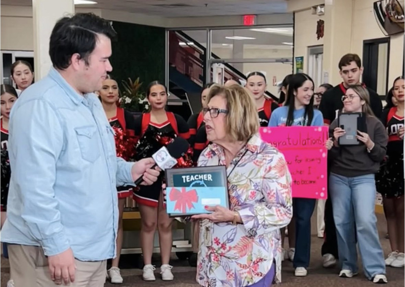 Palmview High School proudly celebrates Mrs. Maria I. Saenz for her recent recognition on KRGV’s Take 5 Teacher Tuesday. With over 50 years in education and leadership in TAFE, her impact continues to shape generations of students. 💎🐺