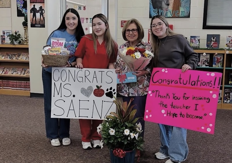 Palmview High School proudly celebrates Mrs. Maria I. Saenz for her recent recognition on KRGV’s Take 5 Teacher Tuesday. With over 50 years in education and leadership in TAFE, her impact continues to shape generations of students. 💎🐺
