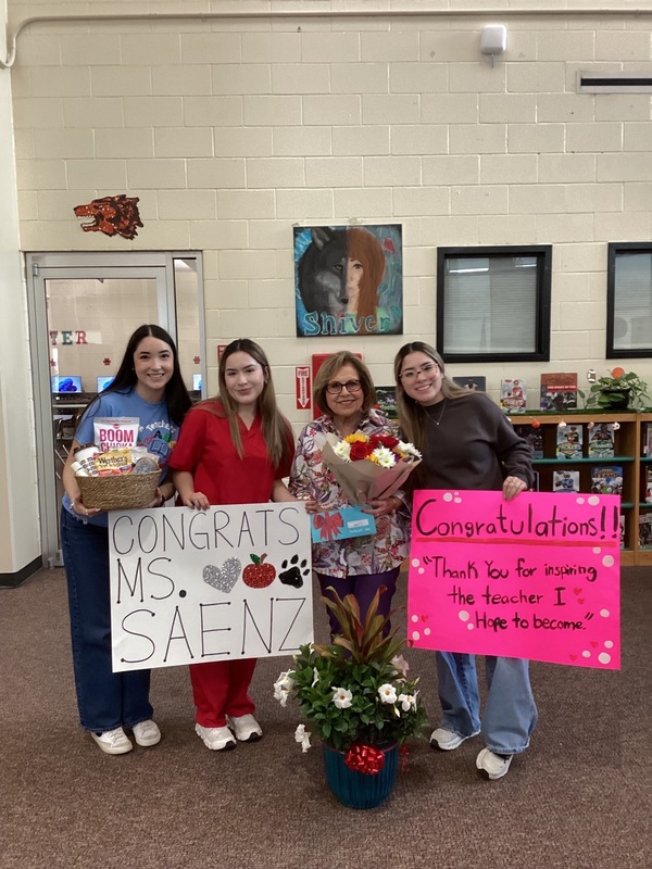 Palmview High School proudly celebrates Mrs. Maria I. Saenz for her recent recognition on KRGV’s Take 5 Teacher Tuesday. With over 50 years in education and leadership in TAFE, her impact continues to shape generations of students. 💎🐺