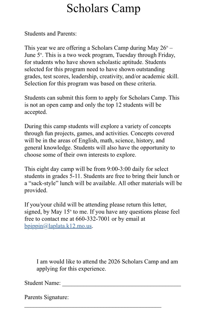 scholars camp