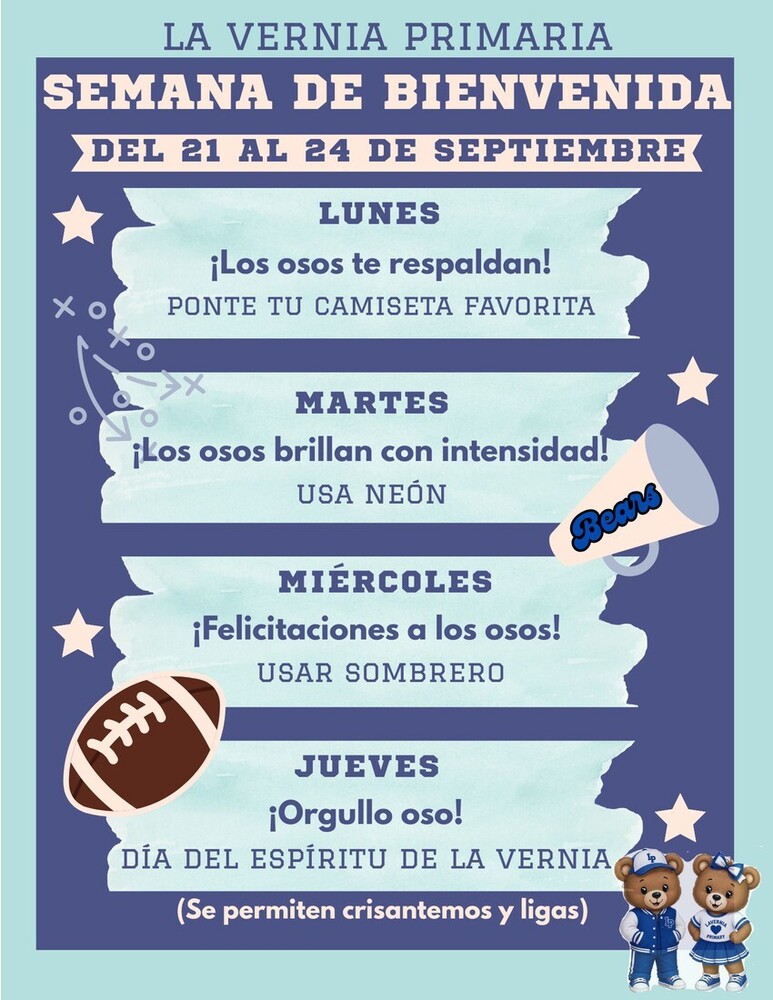 SEMANA DE BIENVENIDA