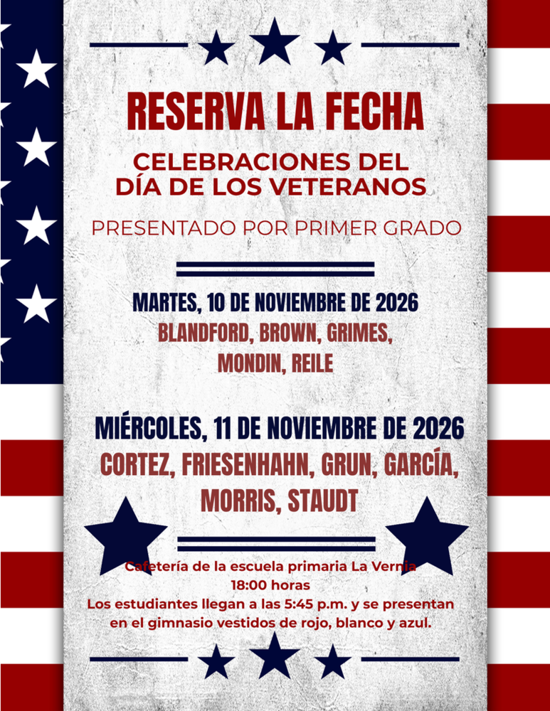 CELEBRACIONES DEL DIA DE LOS VETERANOS