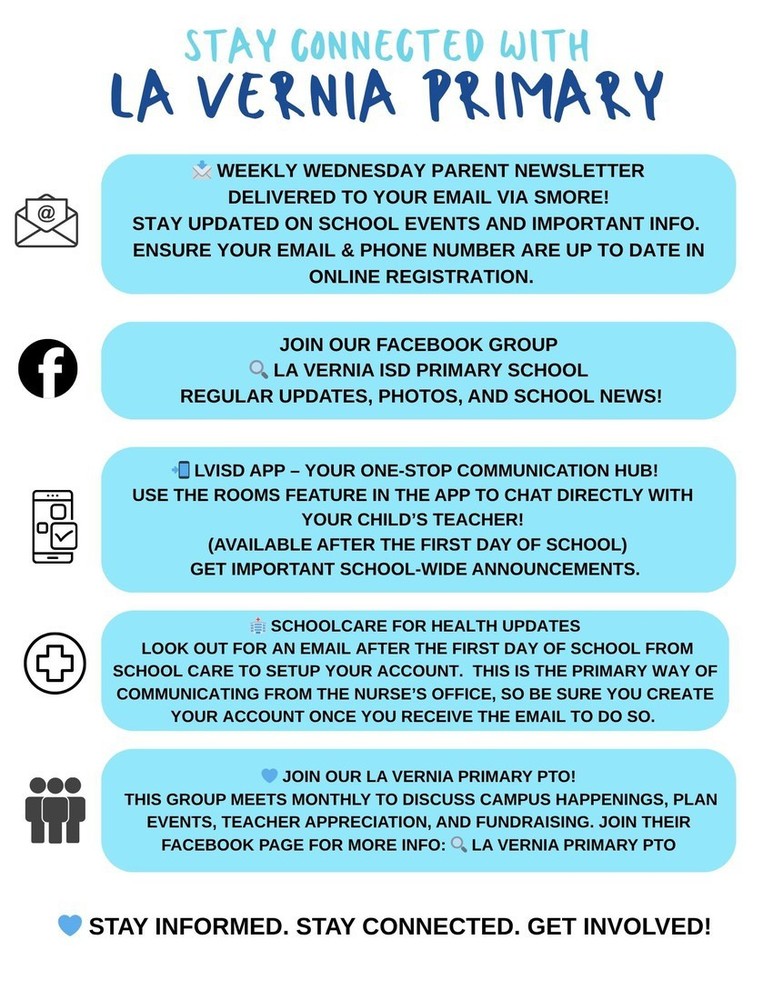 Stay Connected with La Vernia  Primary