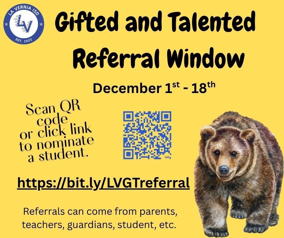 GIFTED AND TALENTED REFERRAL