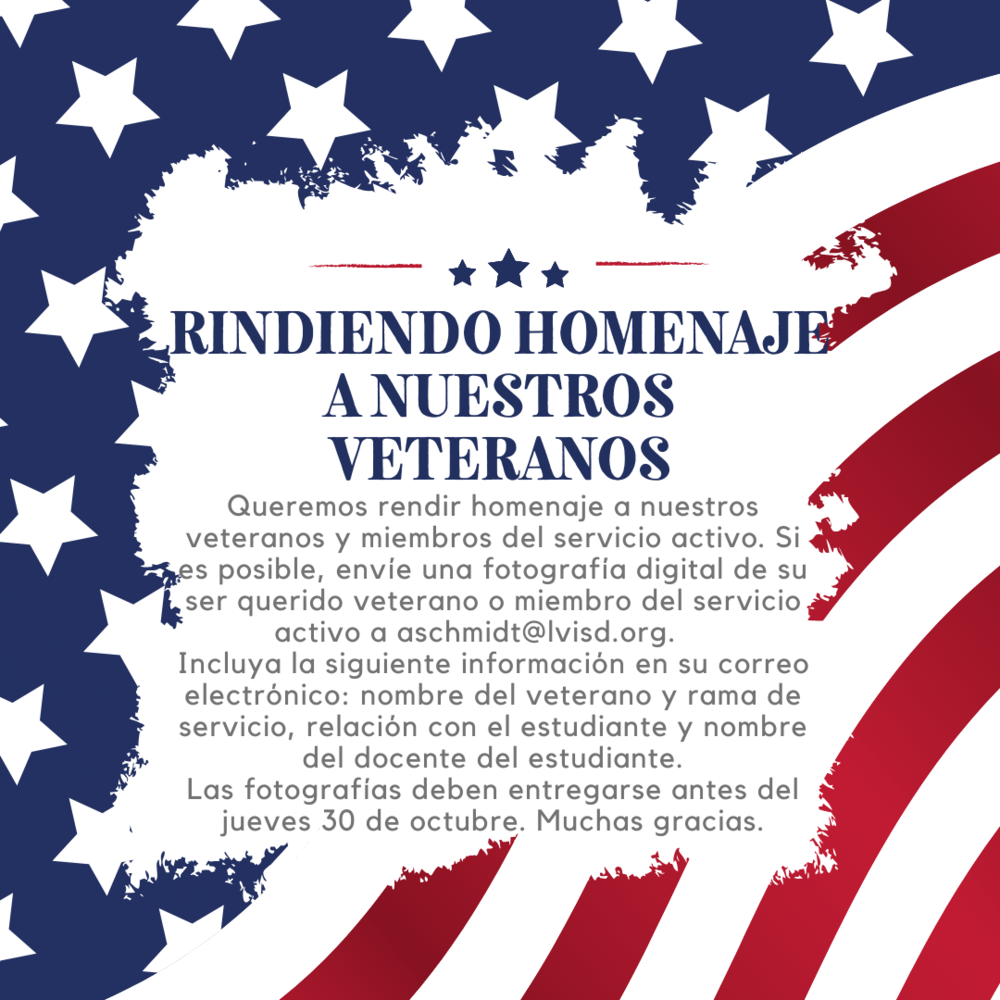 RINDIENDO HOMENAJE A NUESTROS VETERANOS