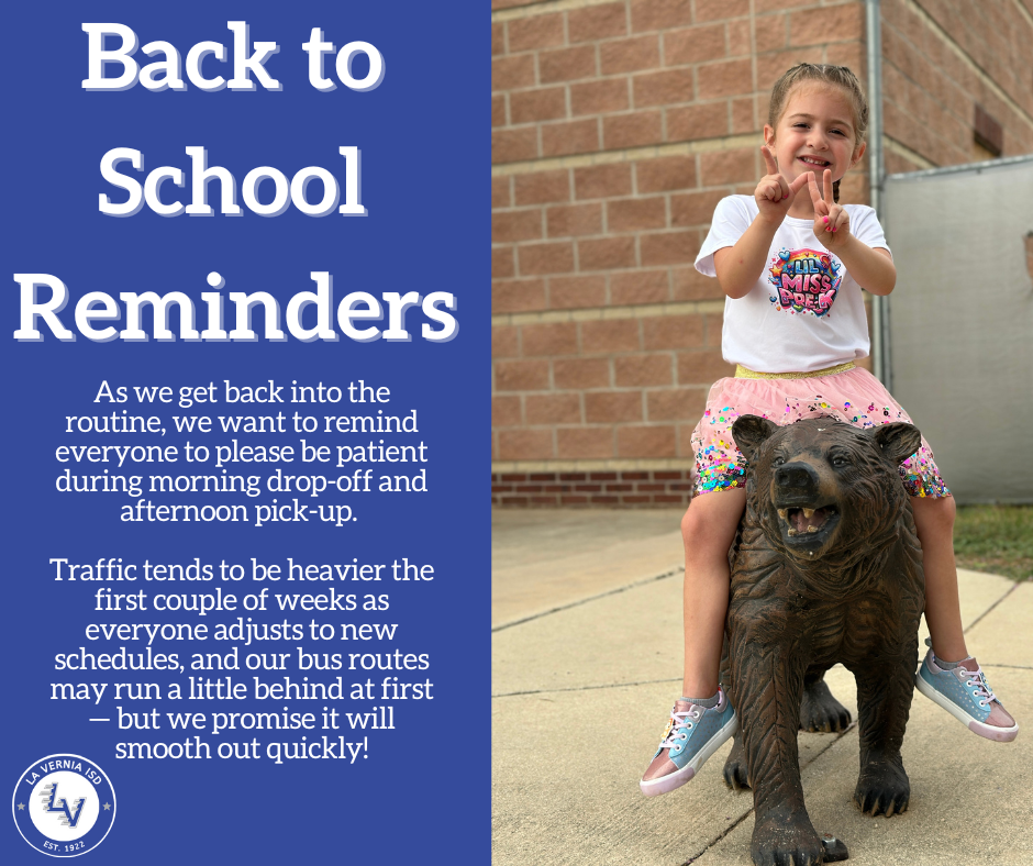 Back to School Reminders
