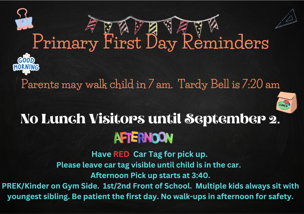 first day reminders