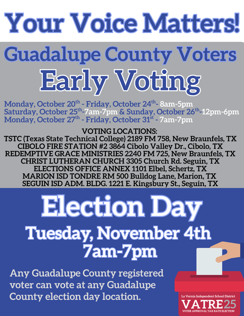 Voting Information for Guadalupe County