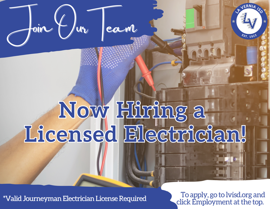 Now Hiring a Licensed Electrician