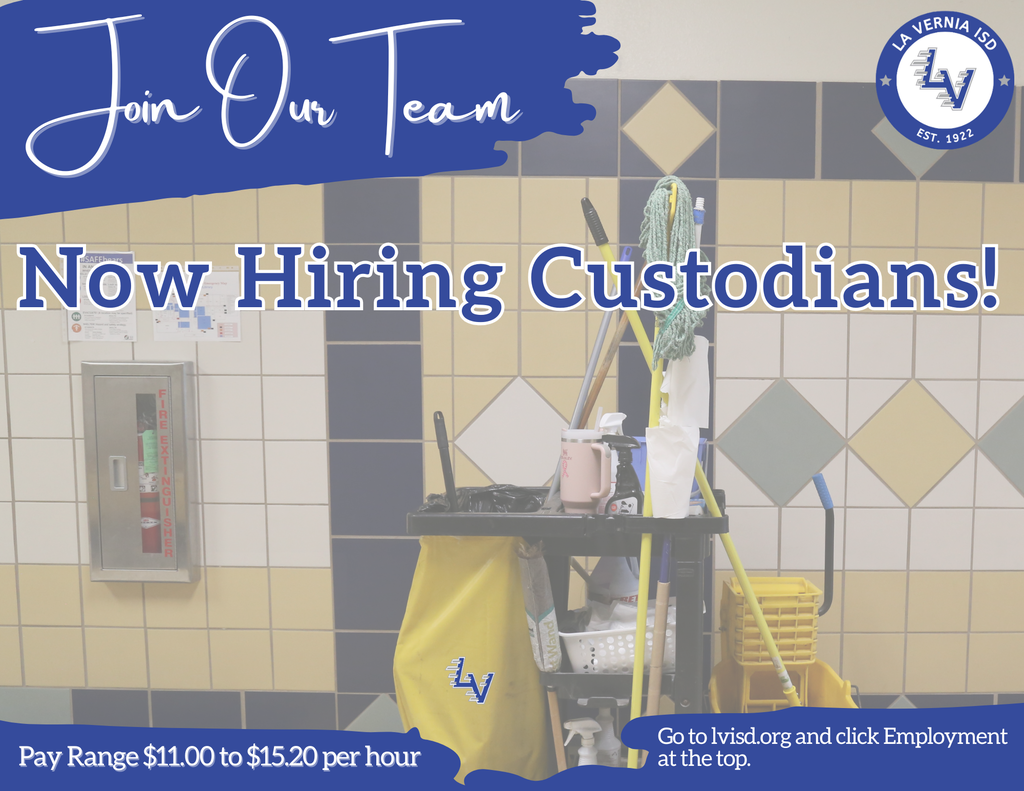 Now Hiring Custodians!
