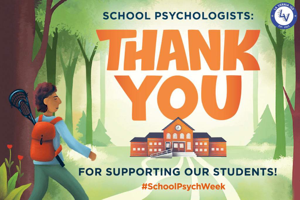 School Psychologist Week! Thank you for supporting our students!