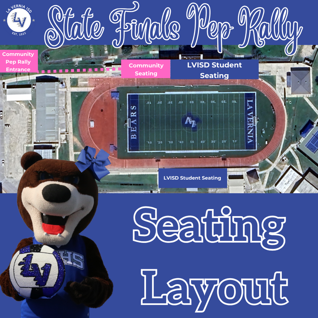 State Finals Community Pep Rally - Seating Layout