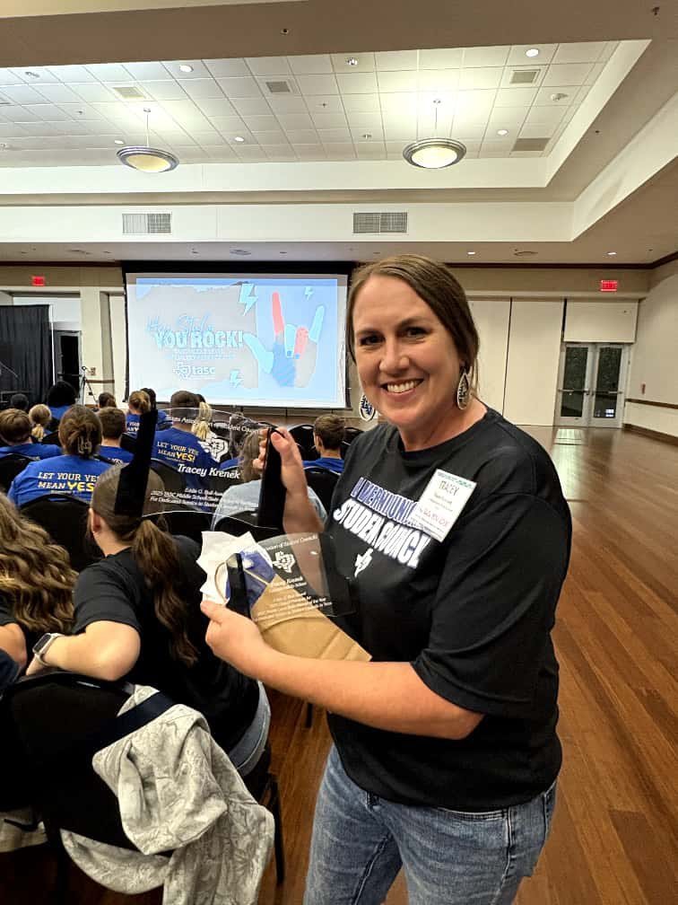 Tracey Krenek 2025 TASC Middle-Level Advisor of the Year