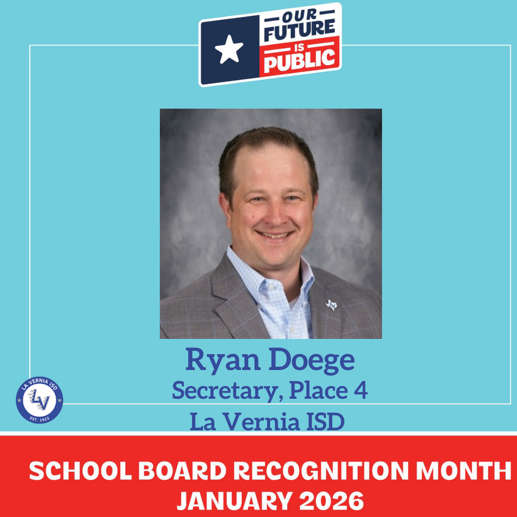 School Board Recognition Month January 2026 - Ryan Doege