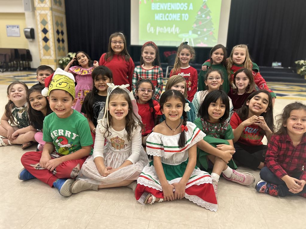 Students participating in the Posada