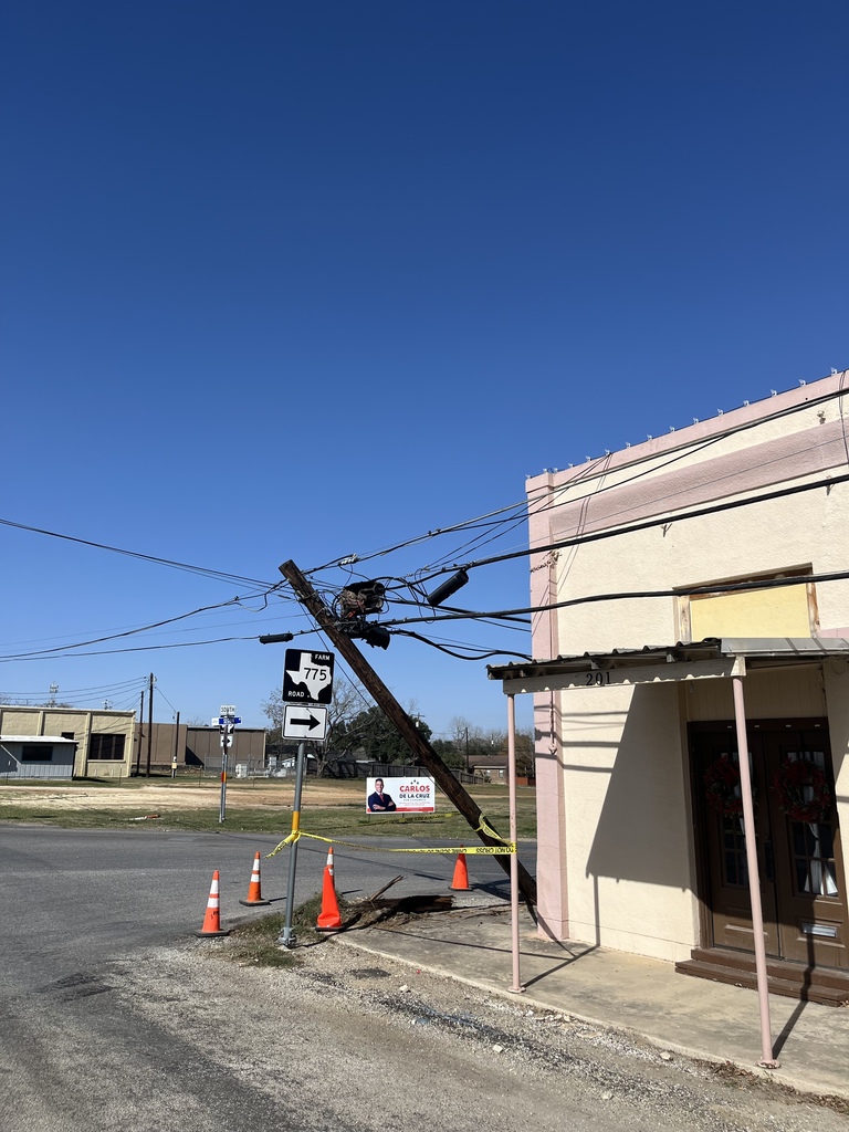 Picture of damage at Chihuahua and FM 775