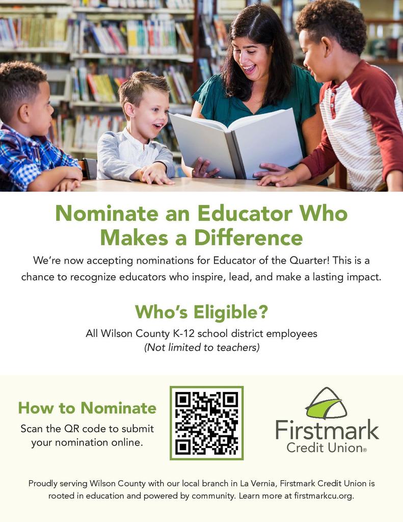 Nominate an Educator Who Makes a Difference
