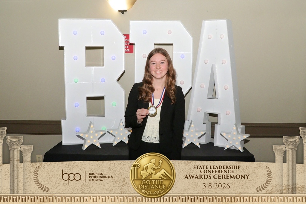 Photo with metal from conference