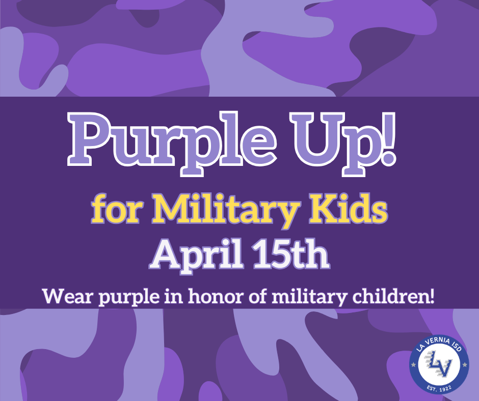 Purple Up! for Military Kids April 15th