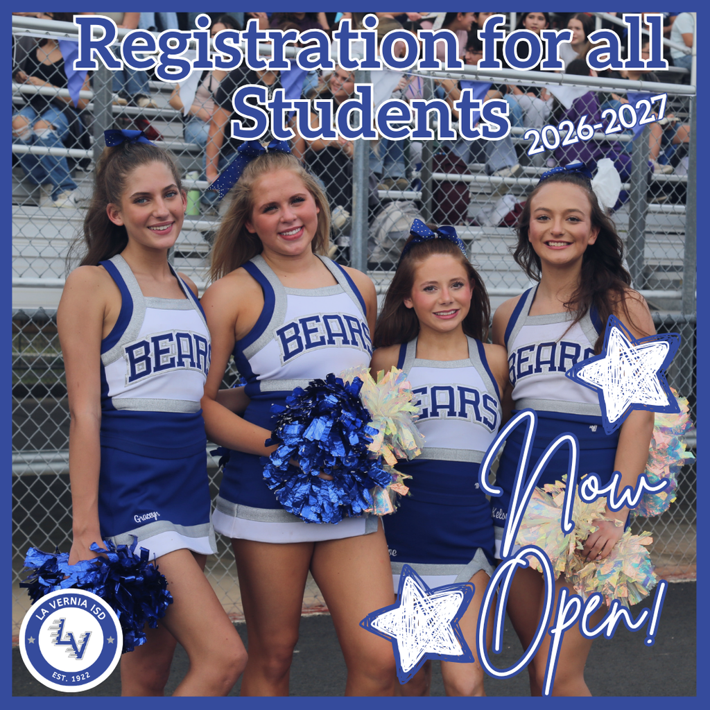Registration for all Students Now Open!
