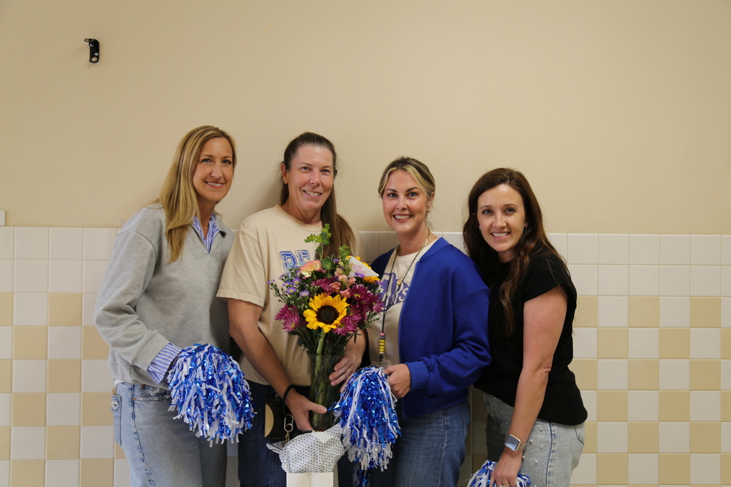 Mrs. Keck, Teacher of the Year - Kimberly Cheverton, Mrs. Stewart, and Mrs. Powers