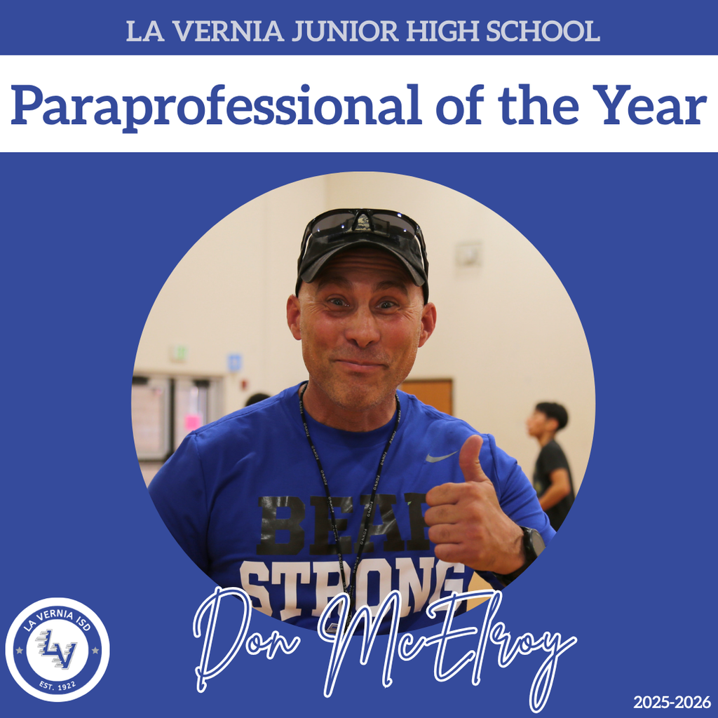 Junior High Paraprofessional of the Year - Don McElroy