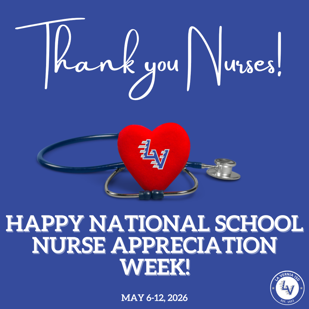 Thank you Nurses! Happy National School Nurse Appreciation Week! May 6-12, 2026