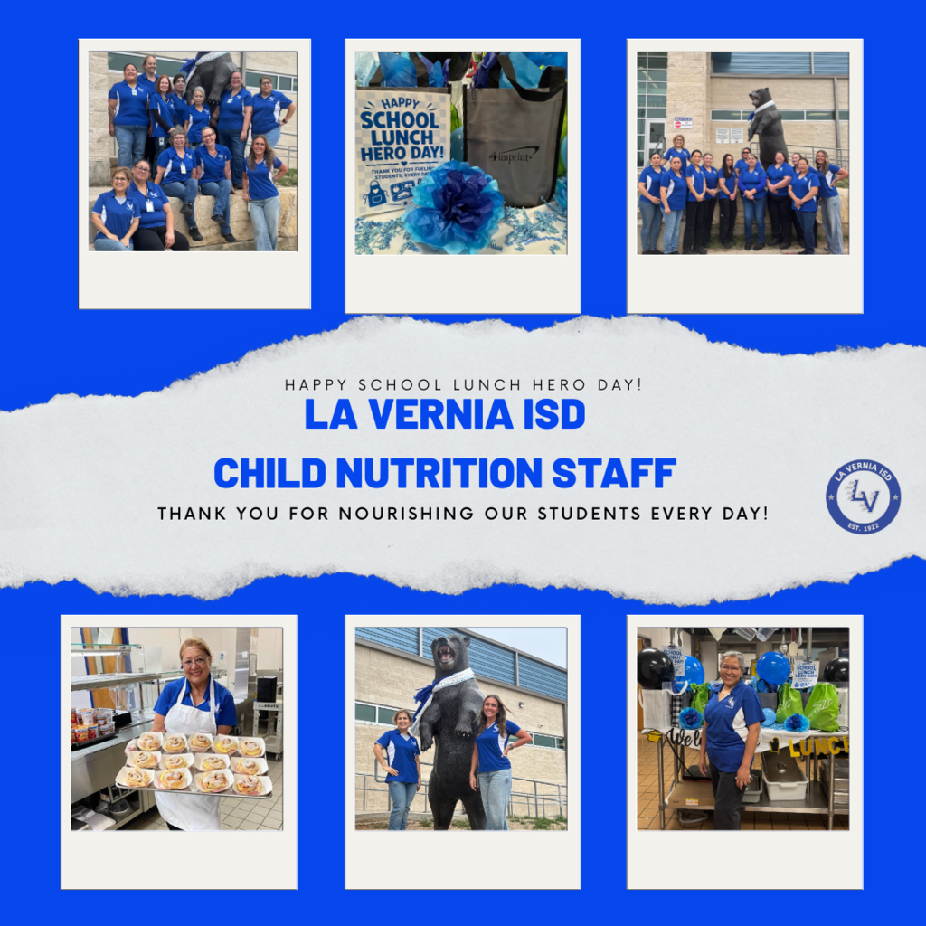 Happy School Lunch Hero day to our Child Nutrition Staff