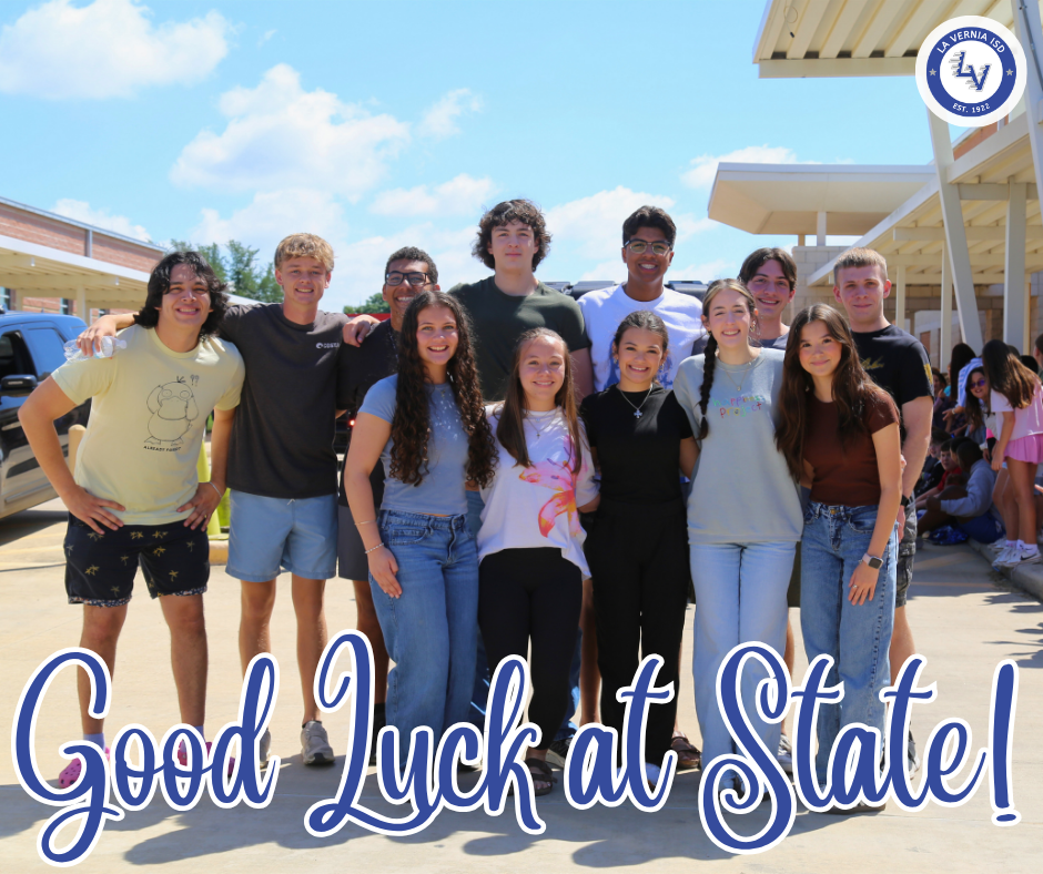 Good Luck at State. UIL Academic Team