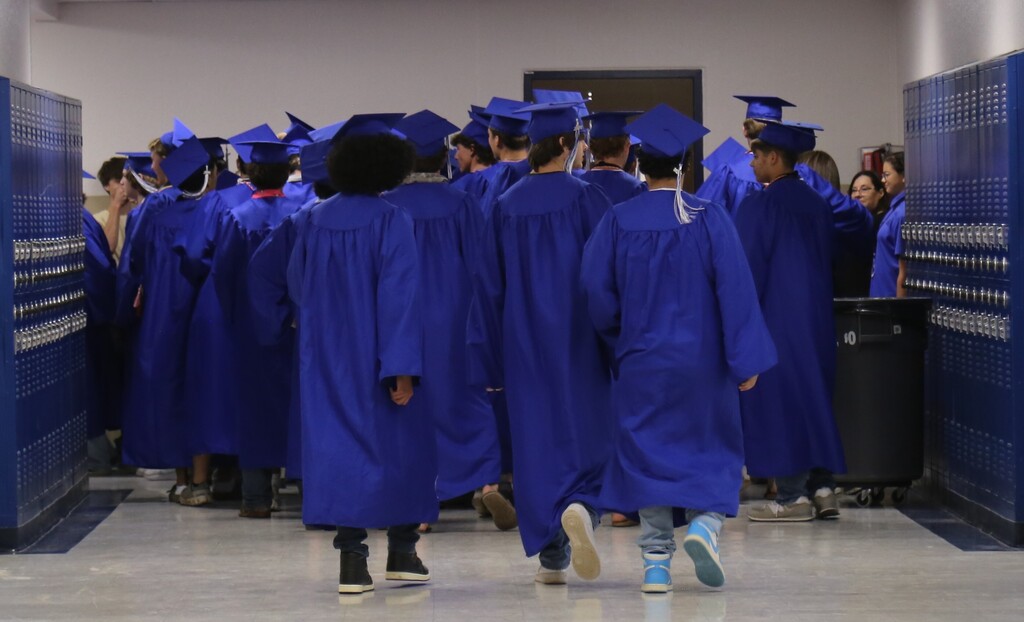 Senior Walk through the halls of the schools one last time