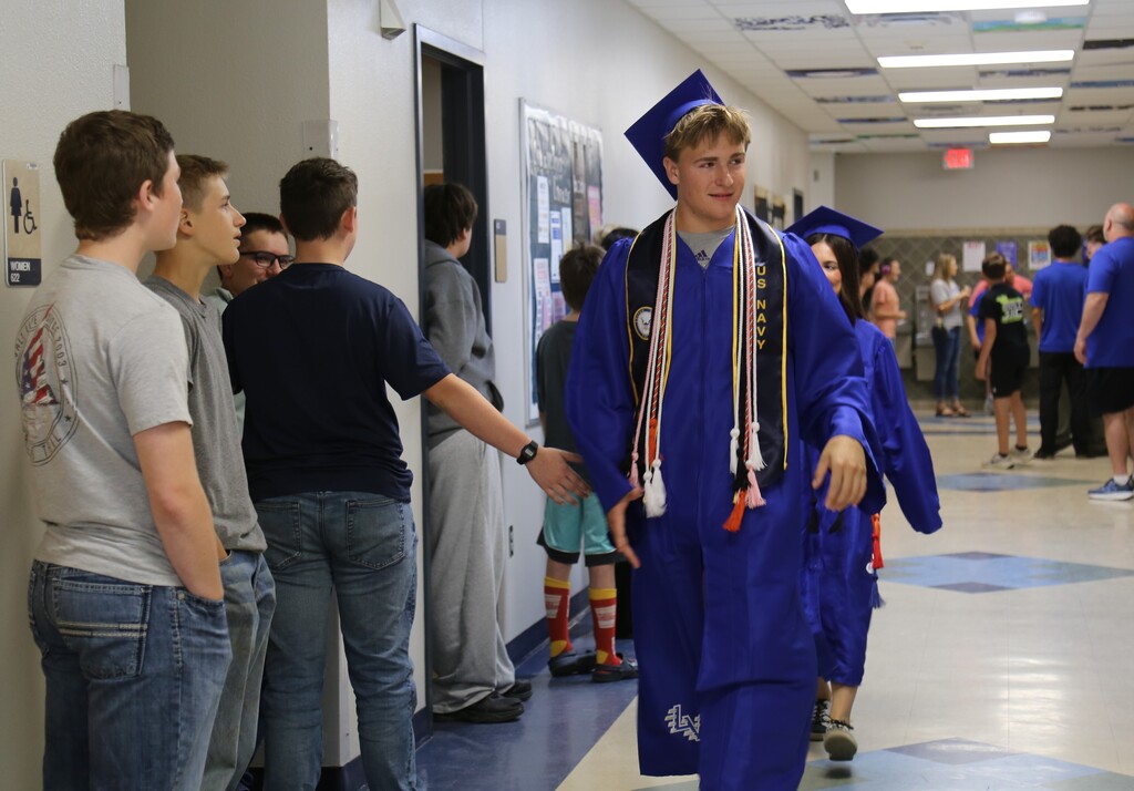 Senior Walk through the halls of the schools one last time
