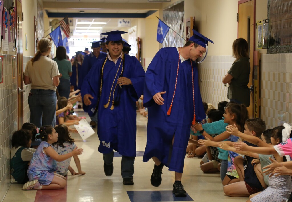 Senior Walk through the halls of the schools one last time