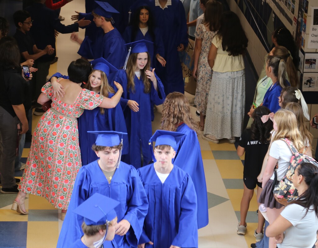 Senior Walk through the halls of the schools one last time