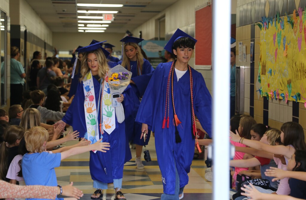Senior Walk through the halls of the schools one last time