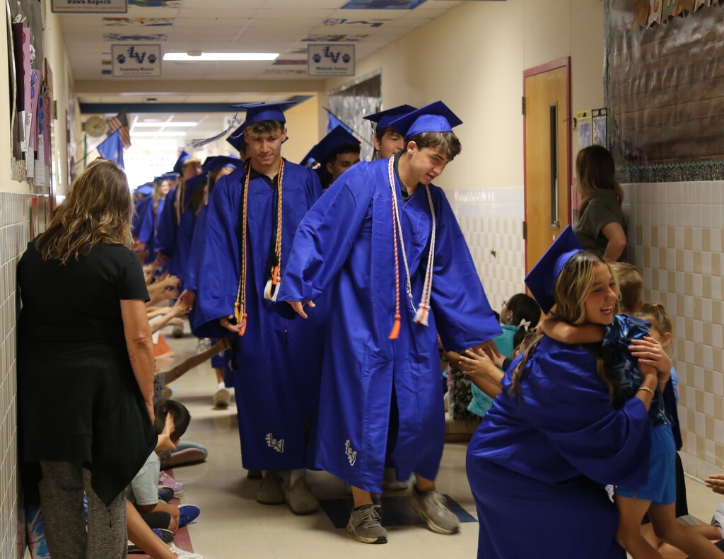 Senior Walk through the halls of the schools one last time