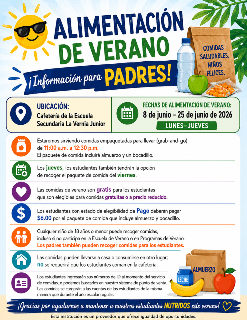 alimentacion de verano informacion para padres