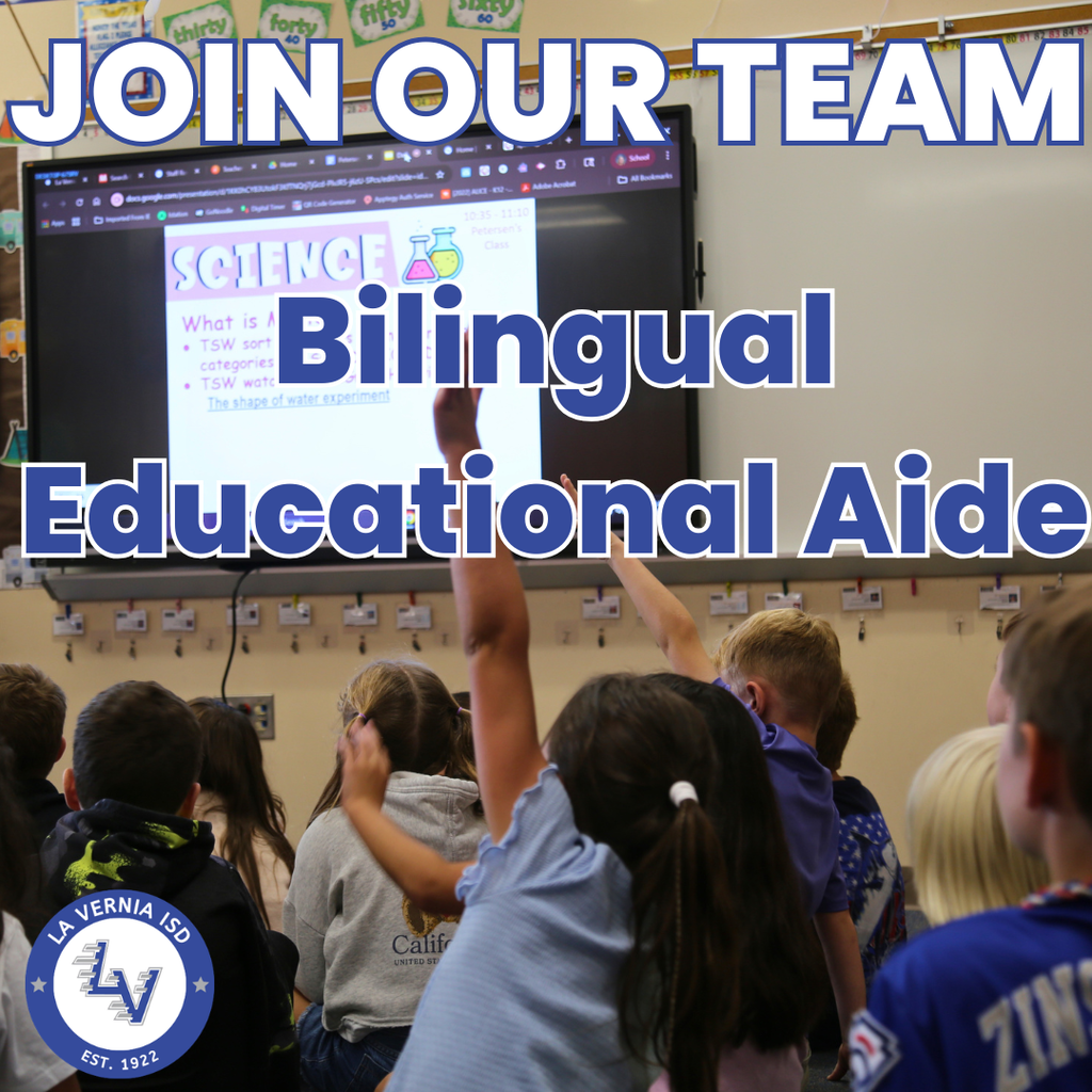 Join Our Team - Bilingual Educational Aide
