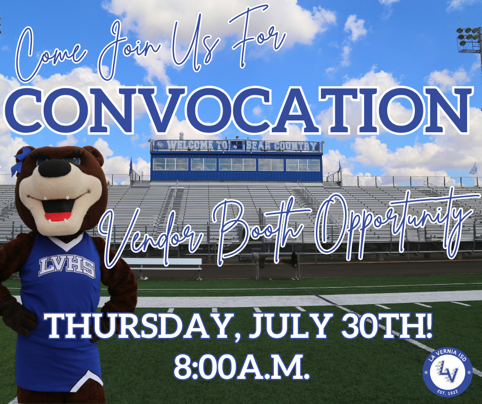 Come Join Us for Convocation - Vendor Booth Opportunity