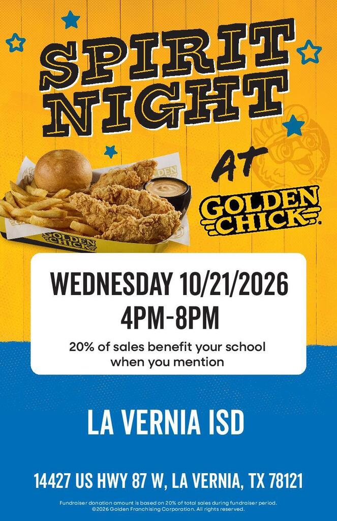 Golden Chick Spirit Night October 21 2026